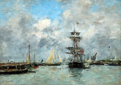 Hafen von Trouville von Eugene Louis Boudin