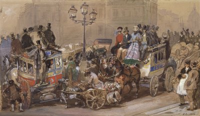 Ludgate Circus von Eugene Louis Lami