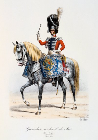 Grenadiers à Cheval du Roi, Pauker, 1814-15 von Eugene Titeux