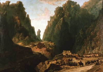 Landschaft mit Schmugglern von Eugenio Lucas Velázquez
