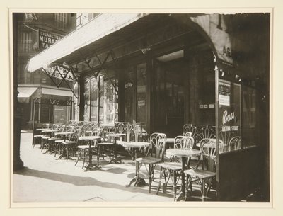 Café - Avenue de la Grande Armée von Eugène Atget