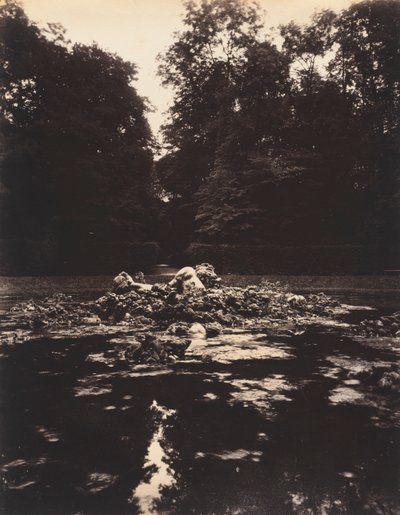 Versailles, Brunnen des Enceladus, 1922-1923 von Eugène Atget