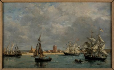 Der Hafen von Camaret von Eugene Louis Boudin