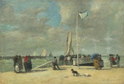 Auf dem Steg von Eugène Boudin