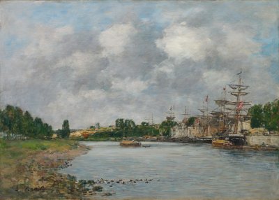 Ansicht des Hafens von Saint-Valéry-sur-Somme von Eugène Boudin