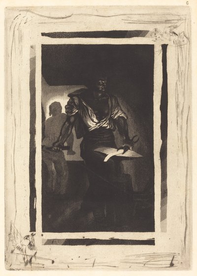 Ein Schmied von Eugène Delacroix