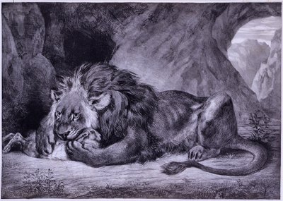 Atlaslöwe von Eugène Delacroix