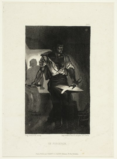 Der Schmied von Eugène Delacroix