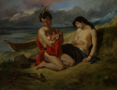 Die Natchez, 1823-24 und 1835 von Ferdinand Victor Eugene Delacroix