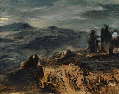 Der Hexensabbat, ca. 1832 von Eugène Delacroix