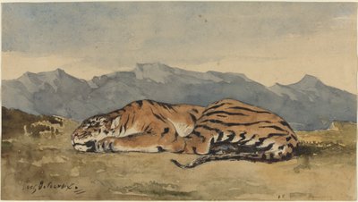 Tiger von Eugène Delacroix