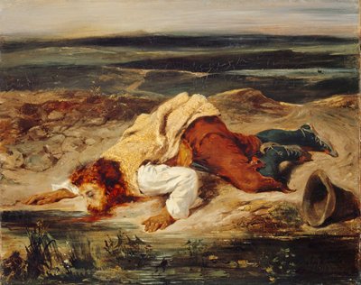 Verwundeter Brigant (Römischer Hirte) von Eugène Delacroix
