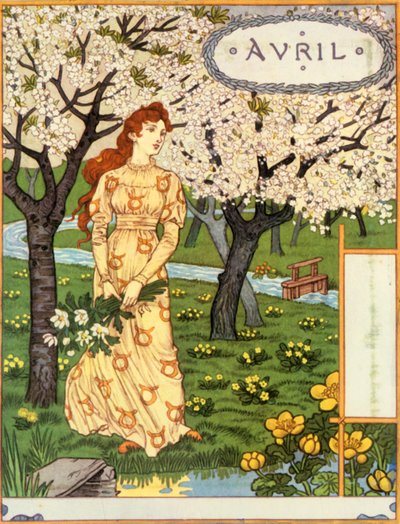 Avril, 1896 von Eugene Grasset