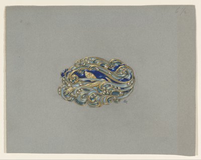 Entwurf für eine Brosche von Eugene Grasset