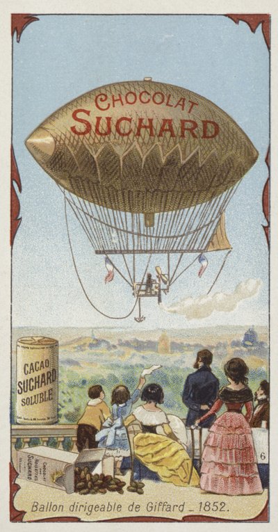 Giffards lenkbares Luftschiff, 1852 von European School