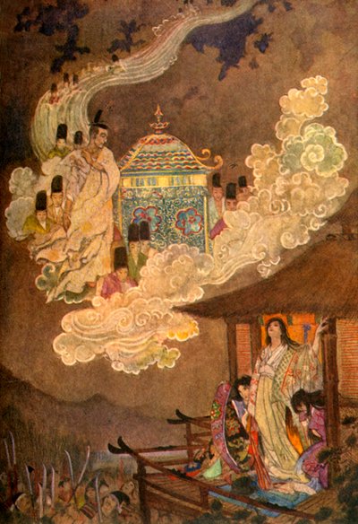 Das Mondvolk fordert die Dame Kaguya, 1912 von Evelyn Paul