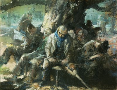 Green Park, London von Everett Shinn
