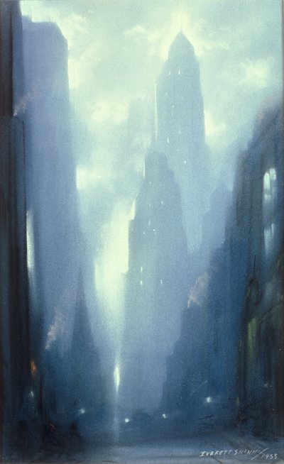 New York bei Nacht von Everett Shinn