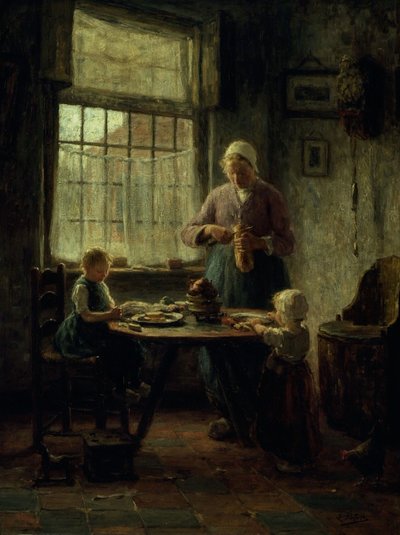 Ein Familienessen, ca. 1890 von Evert Pieters