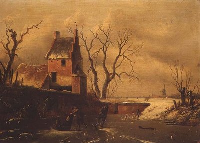 Winterlandschaft von F. van Herte