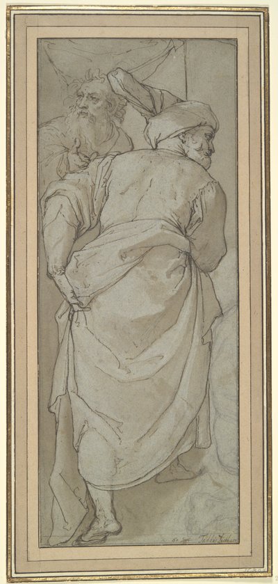 Figurenstudie für die von Federico Zuccaro