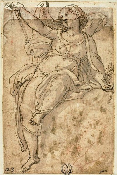 Sitzender Engel von Federico Zuccaro
