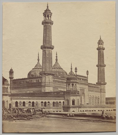 Moschee, innen Asaf-ud-Daulas Imambara von Felice A. Beato