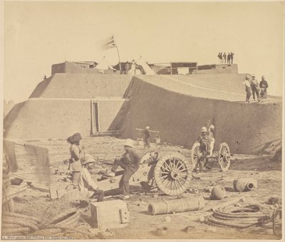 Stab des Hauptquartiers, Pehtang Fort von Felice Beato