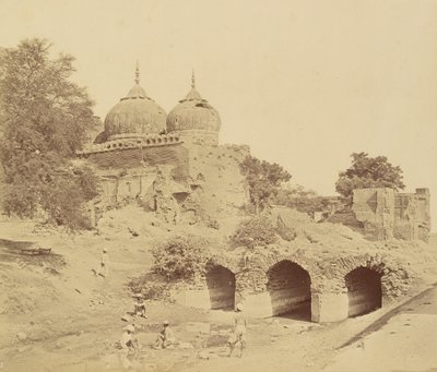 Moschee in der Nähe der Zollhaus-Batterie von Felice Beato