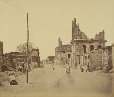 Die Cawnpore-Straße, Lucknow von Felice Beato