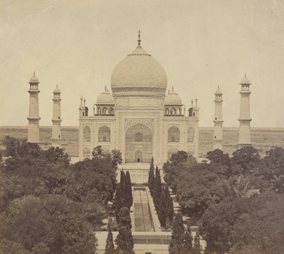 [Das Taj Mahal vom Eingangstor] von Felice Beato