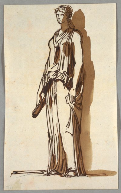Antike weibliche Statue von Felice Giani