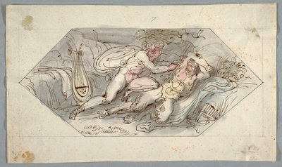 Apollo häutet Marsyas von Felice Giani