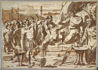 Caius Mucius Scaevola und Porsena von Felice Giani