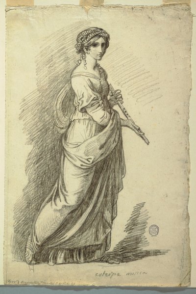 Euterpe, Muse der lyrischen Poesie von Felice Giani
