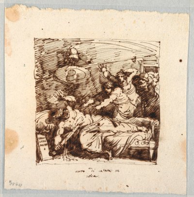 Selbstmord des Marcus Porcius Cato von Felice Giani