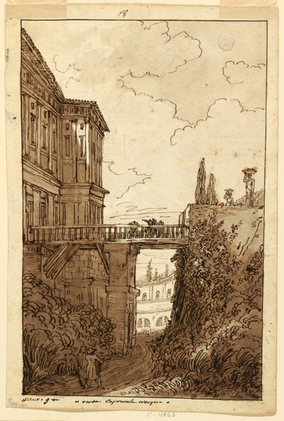Villa Farnese: im Graben von Caprarola von Felice Giani