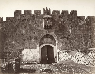 Das Stephanstor in Jerusalem von Félix Bonfils