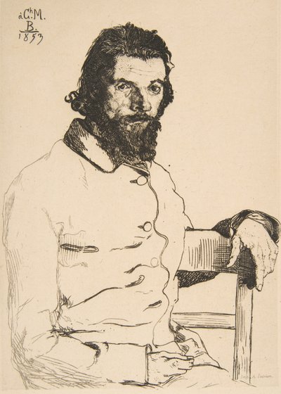 Porträt von Charles Meryon, 1853 von Felix Bracquemond