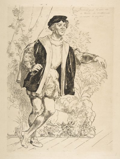 Porträt von Fernand (1876) von Felix Bracquemond