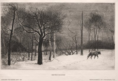 Winter von Felix Bracquemond