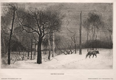 Winter, 1862 von Felix Bracquemond