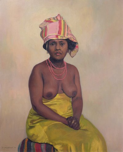 Afrikanische Frau, 1910 von Felix Edouard Vallotton