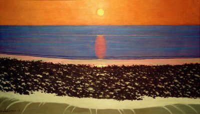 Sonnenuntergang, Villerville von Felix Edouard Vallotton