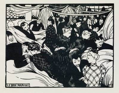 Le Bon Marché, 1893 von Felix Edouard Vallotton