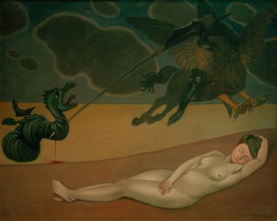 Roger befreit Angelika von Felix Edouard Vallotton