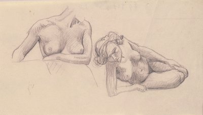 Zwei Studien weiblicher Akte von Felix Edouard Vallotton