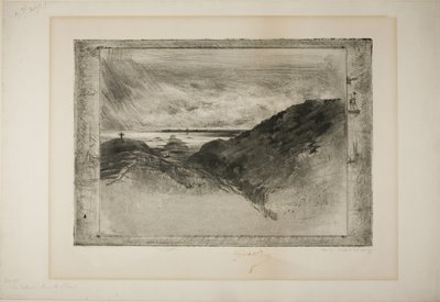 Die Klippe, Bucht von St. Malmo von Felix Hilaire Buhot