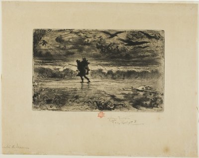Der Maler von Seestücken von Felix Hilaire Buhot
