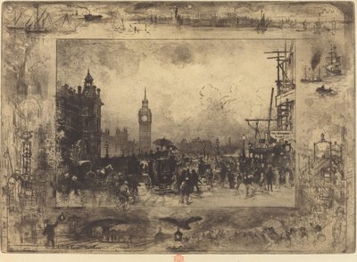 Westminster Brücke von Felix Hilaire Buhot